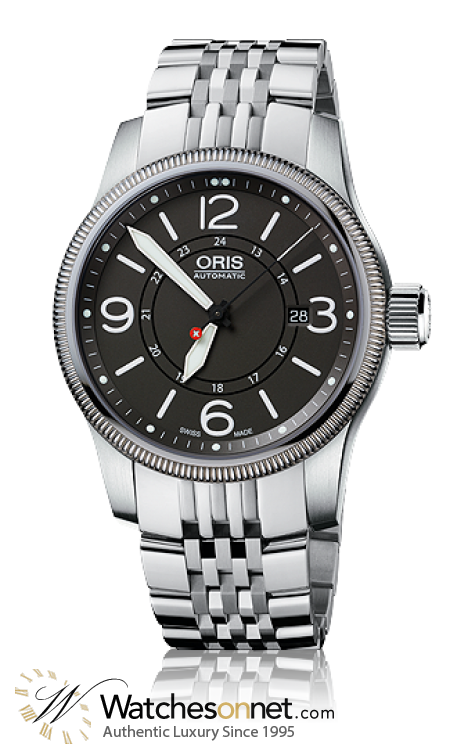Oris Big Crown  Automatic Men's Watch, Stainless Steel, Grey Dial, 733-7629-4063-Set-MB