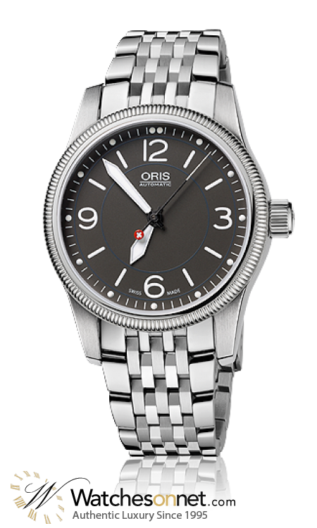 Oris Big Crown  Automatic Men's Watch, Stainless Steel, Grey Dial, 733-7649-4063-Set-MB