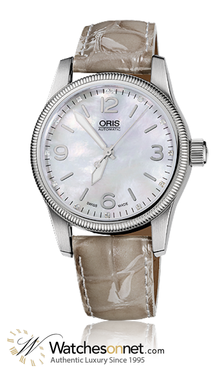 Oris Big Crown  Automatic Men's Watch, Stainless Steel, White Mother Of Pearl Dial, 733-7649-4066-07-5-19-61