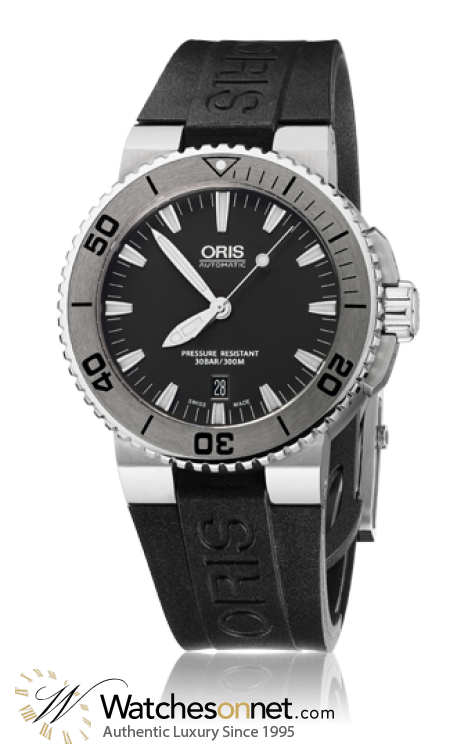 Oris Aquis  Automatic Men's Watch, Stainless Steel, Black Dial, 733-7653-4153-RS