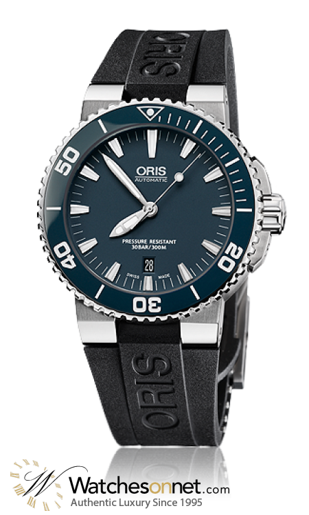 Oris Aquis  Automatic Men's Watch, Stainless Steel, Blue Dial, 733-7653-4155-07-4-26-34EB
