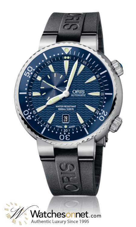 Oris Divers Date  Automatic Men's Watch, Stainless Steel, Blue Dial, 743-7609-8555-07-4-24-34EB