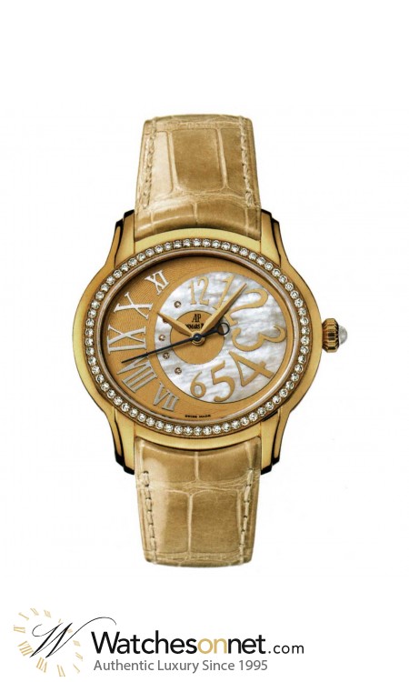 Audemars Piguet Millenary  Automatic Women's Watch, 18K Yellow Gold, Gold Dial, 77301BA.ZZ.D097CR.01