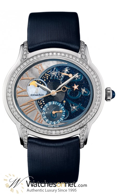Audemars Piguet Millenary  Automatic Women's Watch, 18K White Gold, Mother Of Pearl Dial, 77315BC.ZZ.D007SU.01