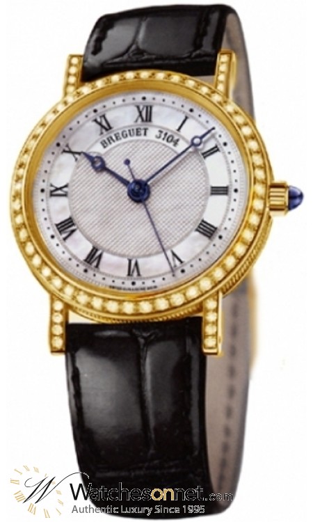 Breguet Classique  Automatic Women's Watch, 18K Yellow Gold, Mother Of Pearl Dial, 8068BA/52/964.DD00