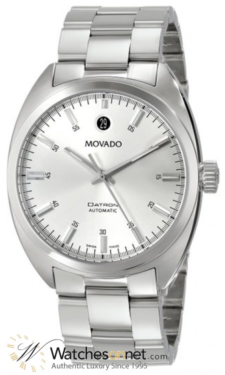 Movado Datron  Automatic Men's Watch, Stainless Steel, Silver Dial, 606360