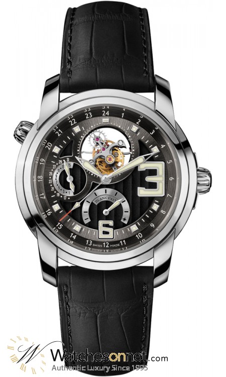 Blancpain L-Evolution  Tourbillon Men's Watch, 18K White Gold, Black Dial, 8825-1530-53B