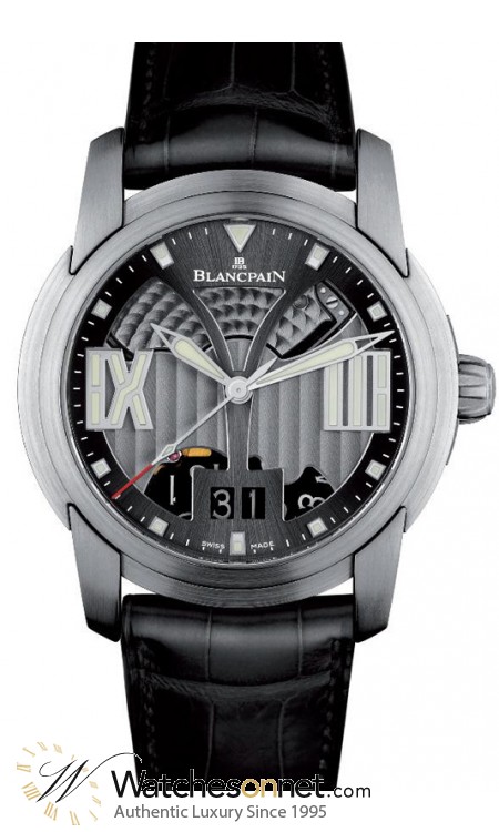 Blancpain L-Evolution  Automatic Men's Watch, Stainless Steel, Black Dial, 8850-11B34-53B