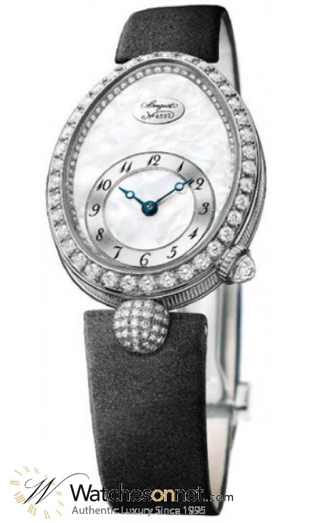 Breguet Reine De Naples  Automatic Women's Watch, 18K White Gold, Mother Of Pearl & Diamonds Dial, 8928BB/58/844.DD0D