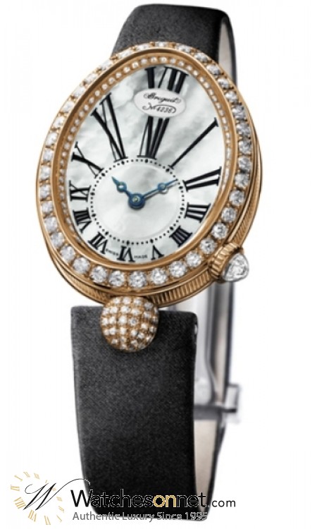 Breguet Reine De Naples  Automatic Women's Watch, 18K Rose Gold, Mother Of Pearl & Diamonds Dial, 8928BR/51/844.DD0D