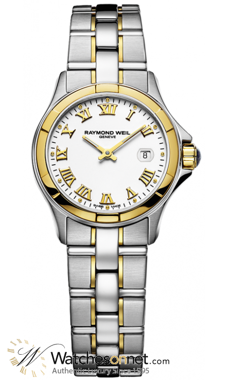 Raymond Weil Parsifal  Quartz Women's Watch, 18K Yellow Gold, White Dial, 9460-SG-00308