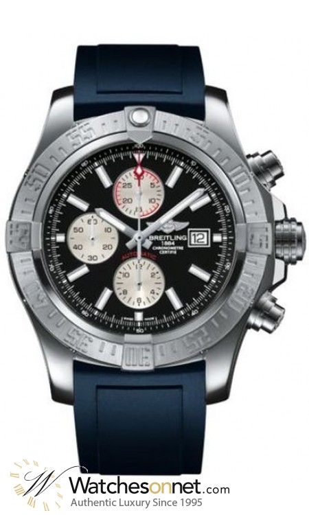 Breitling Super Avenger II  Automatic Men's Watch, Stainless Steel, Black Dial, A1337111.BC29.139S