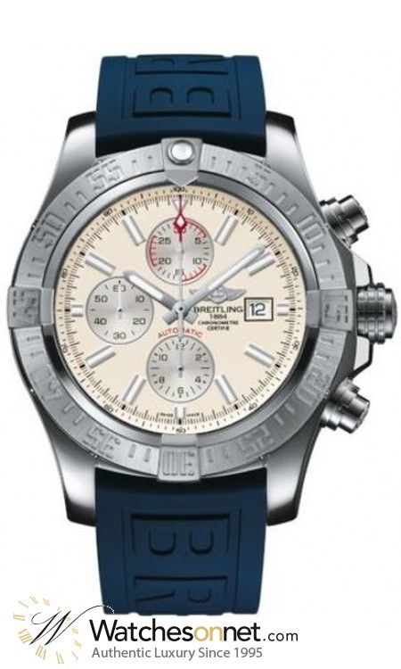 Breitling Super Avenger II  Automatic Men's Watch, Stainless Steel, Silver Dial, A1337111.G779.160S
