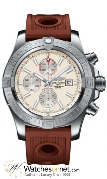 Breitling Super Avenger II  Automatic Men's Watch, Stainless Steel, Silver Dial, A1337111.G779.206S