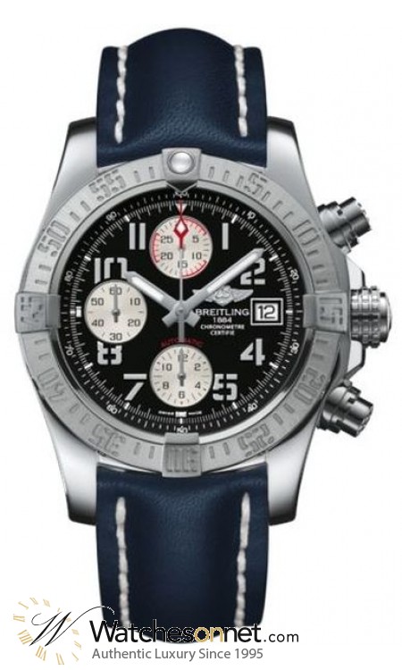 Breitling Avenger II  Automatic Men's Watch, Stainless Steel, Black Dial, A1338111.BC33.105X