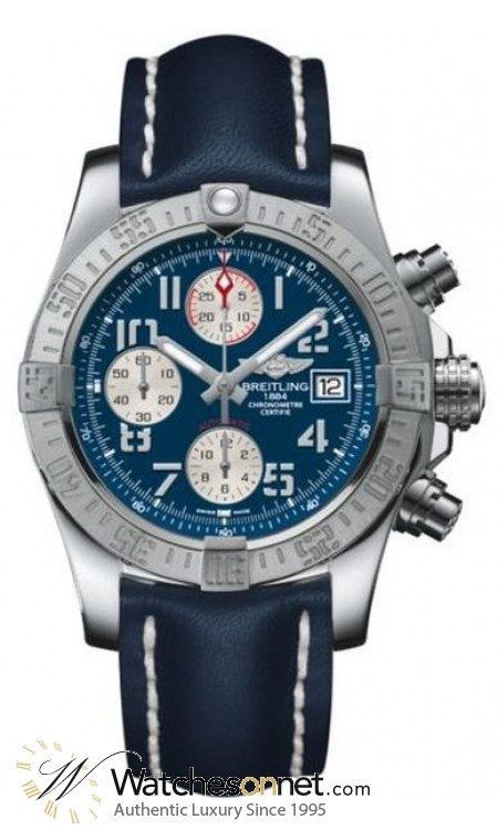 Breitling Avenger II  Automatic Men's Watch, Stainless Steel, Blue Dial, A1338111.C870.112X
