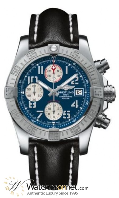 Breitling Avenger II  Automatic Men's Watch, Stainless Steel, Blue Dial, A1338111.C870.436X
