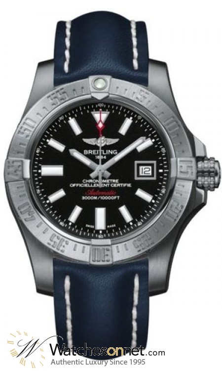 Breitling Avenger II Seawolf  Automatic Men's Watch, Stainless Steel, Black Dial, A1733110.BC30.112X