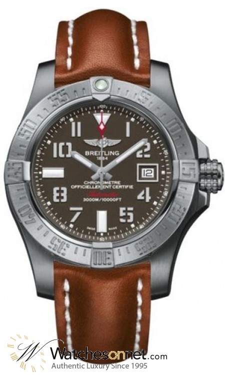 Breitling Avenger II Seawolf  Automatic Men's Watch, Stainless Steel, Gray Dial, A1733110.F563.433X
