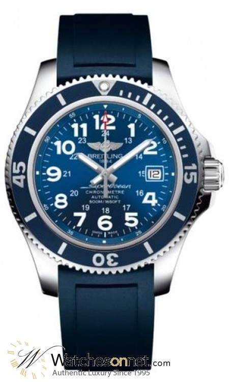 Breitling Superocean II 42  Automatic Men's Watch, Stainless Steel, Blue Dial, A17365D1.C915.142S