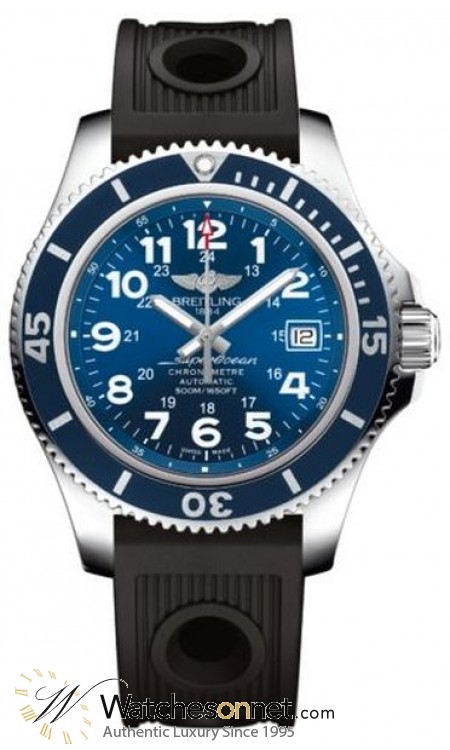 Breitling Superocean II 42  Automatic Men's Watch, Stainless Steel, Blue Dial, A17365D1.C915.202S
