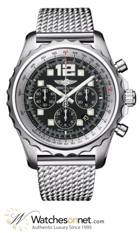Breitling Chronospace  Chronograph Automatic Men's Watch, Stainless Steel, Black Dial, A2336035.BA68.150A