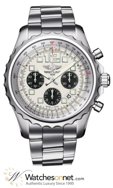 Breitling Chronospace  Chronograph Automatic Men's Watch, Stainless Steel, Silver Dial, A2336035.G718.167A