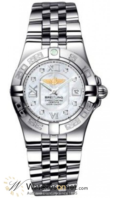 Breitling Galactic  Quartz Women's Watch, Stainless Steel, Mother Of Pearl Dial, A71340L2.A679.368A