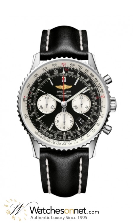 Breitling Navitimer 01  Chronograph Automatic Men's Watch, Stainless Steel, Black Dial, AB012012.BB01.436X