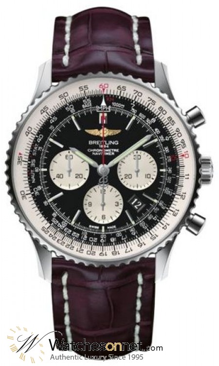 Breitling Navitimer 01  Automatic Men's Watch, Stainless Steel, Black Dial, AB012721.BD09.751P
