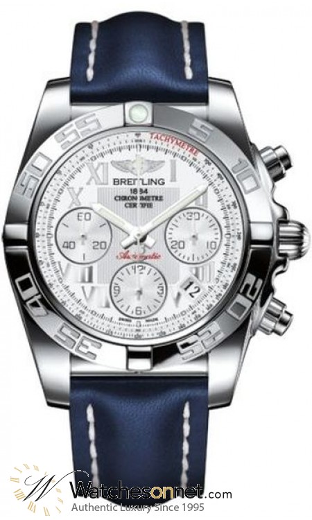 Breitling Chronomat 41  Automatic Men's Watch, Stainless Steel, White Dial, AB014012.A747.115X