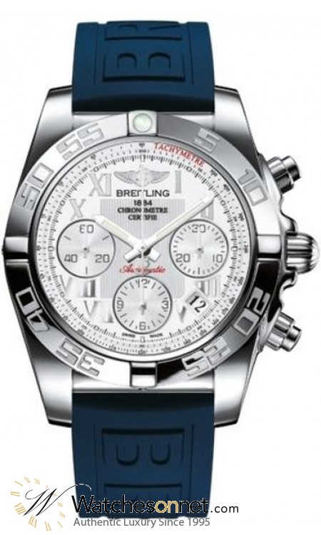 Breitling Chronomat 41  Automatic Men's Watch, Stainless Steel, White Dial, AB014012.A747.148S