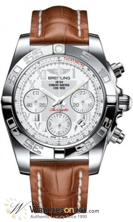 Breitling Chronomat 41  Automatic Men's Watch, Stainless Steel, White Dial, AB014012.A747.723P