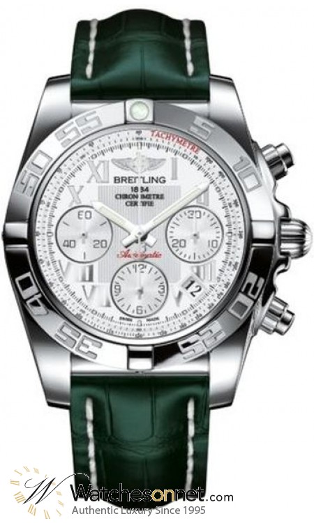 Breitling Chronomat 41  Automatic Men's Watch, Stainless Steel, White Dial, AB014012.A747.772P