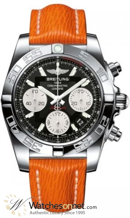 Breitling Chronomat 41  Automatic Men's Watch, Stainless Steel, Black Dial, AB014012.BA52.250X
