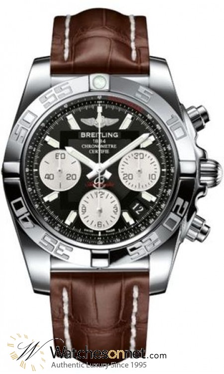 Breitling Chronomat 41  Automatic Men's Watch, Stainless Steel, Black Dial, AB014012.BA52.725P