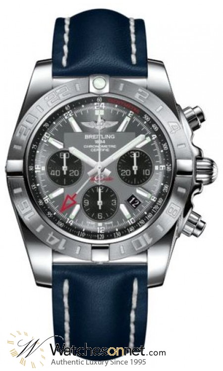 Breitling Chronomat 44 GMT  Automatic Men's Watch, Stainless Steel, Gray Dial, AB042011.F561.112X