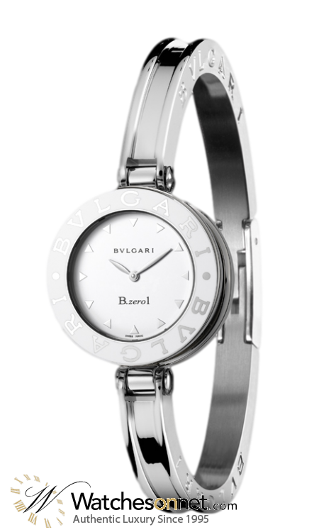 Bvlgari B.zero1  Quartz Women's Watch, Stainless Steel, White Dial, BZ22WLSS.S