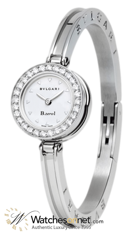 Bvlgari B.zero1  Quartz Women's Watch, Stainless Steel, White Dial, BZ22WSDS.M