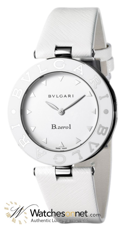 Bvlgari B.zero1  Quartz Women's Watch, Stainless Steel, White Dial, BZ35WLSL