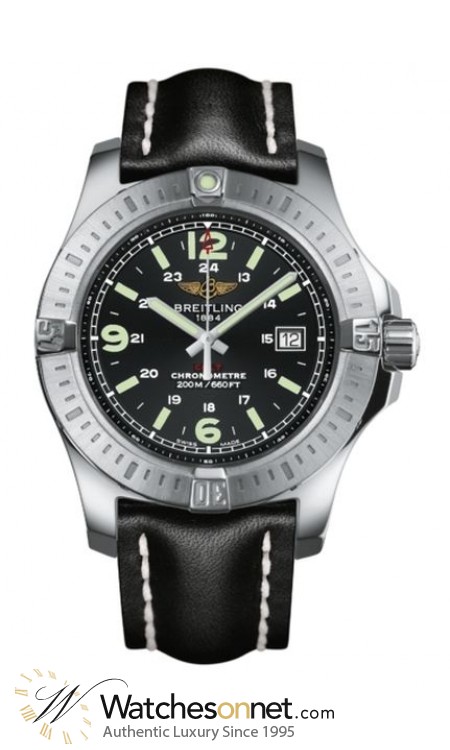 Breitling Colt  Super-Quartz Men's Watch, Stainless Steel, Black Dial, A7438811.BD45.435X