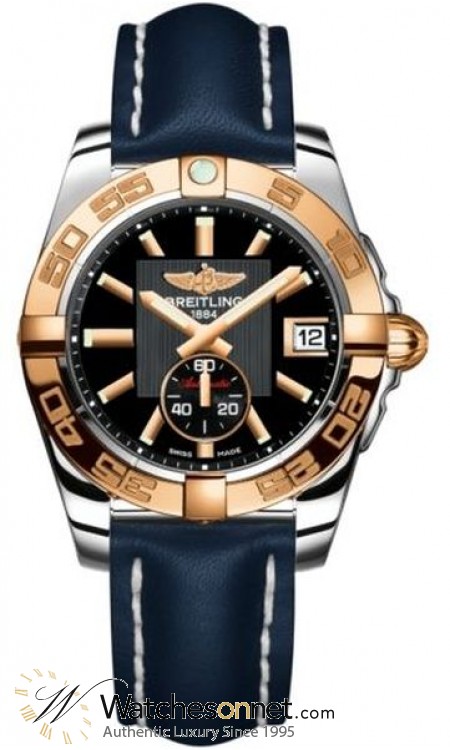 Breitling Galactic 36 Automatic  Automatic Unisex Watch, Stainless Steel & Rose Gold, Black Dial, C3733012.BA54.199X
