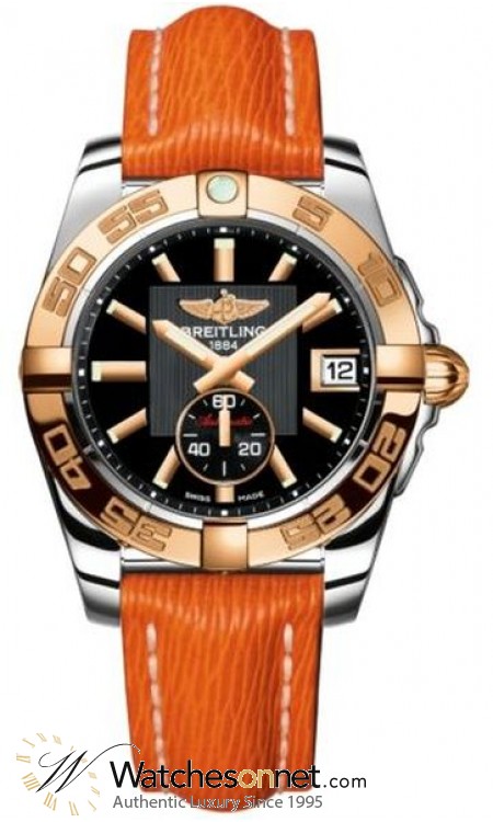 Breitling Galactic 36 Automatic  Automatic Unisex Watch, Stainless Steel & Rose Gold, Black Dial, C3733012.BA54.257X
