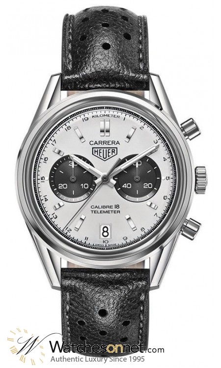 Tag Heuer Carrera  Automatic Men's Watch, Stainless Steel, Silver Dial, CAR221A.FC6353