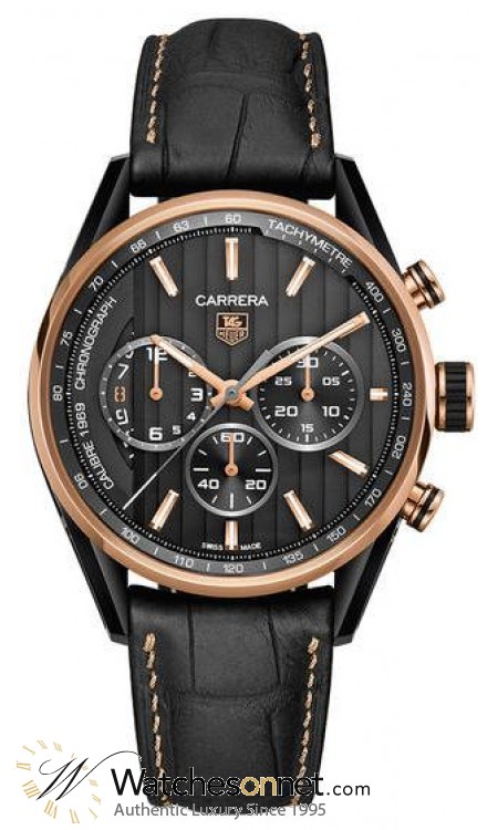 Tag Heuer Carrera  Chronograph Automatic Men's Watch, Titanium, Black Dial, CAR2A50.FC6340