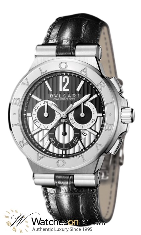 Bvlgari Diagono  Chronograph Automatic Women's Watch, Stainless Steel, Mother Of Pearl Dial, DG42BSLDCH
