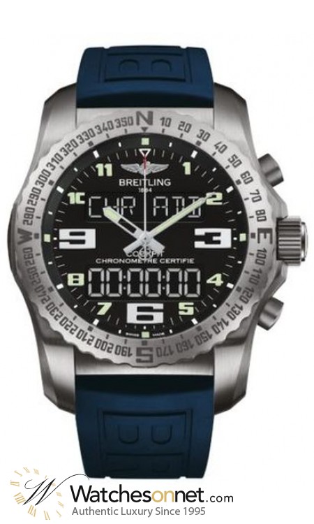 Breitling Cockpit B50  Quartz Men's Watch, Titanium, Black Dial, EB501022.BD40.160S