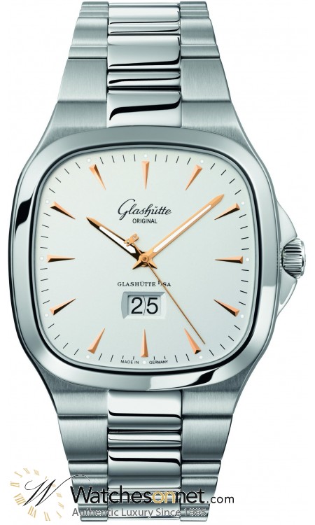 Glashutte Original Seventies  Automatic Men's Watch, Stainless Steel, Silver Dial, 2-39-47-11-12-14