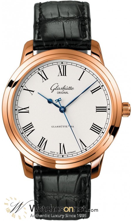 Glashutte Original Senator  Automatic Men's Watch, 18K Rose Gold, Silver Dial, 1-39-59-01-05-04