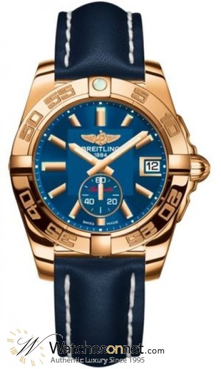 Breitling Galactic 36 Automatic  Automatic Unisex Watch, 18K Rose Gold, Blue Dial, H3733012.C831.199X